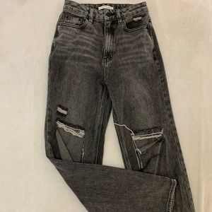 PacSun Washed Black Ripped 90s Boyfriend Jeans